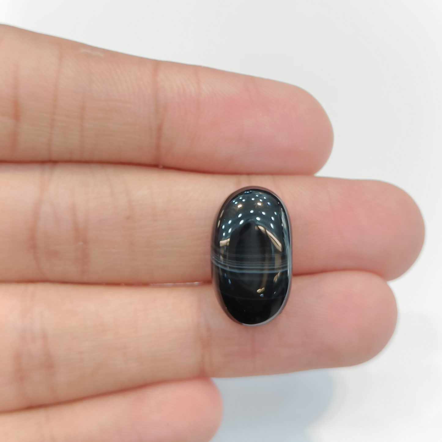 Sulemani Hakik (Black Agate) - 14.00 Carats