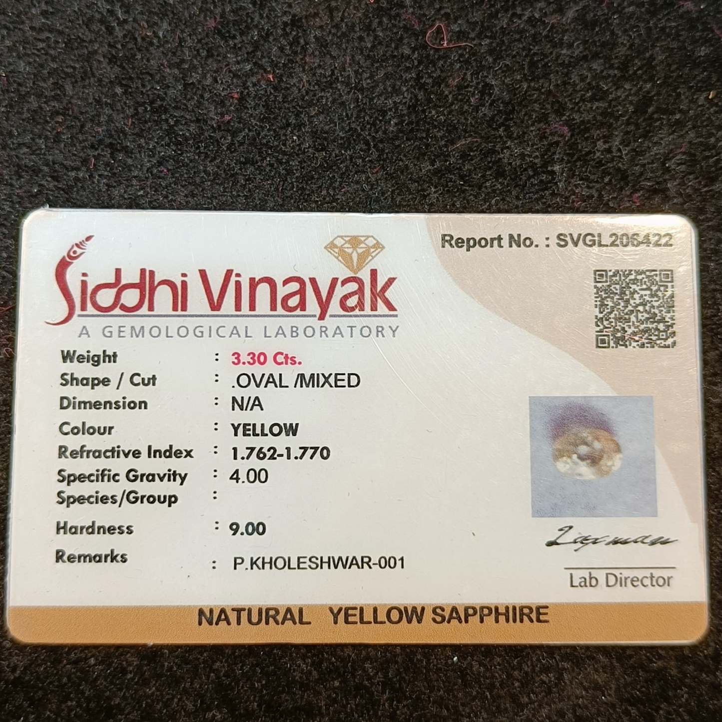 Yellow Sapphire - 3.30 Carats