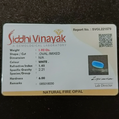 White Opal - 1.92 Carats