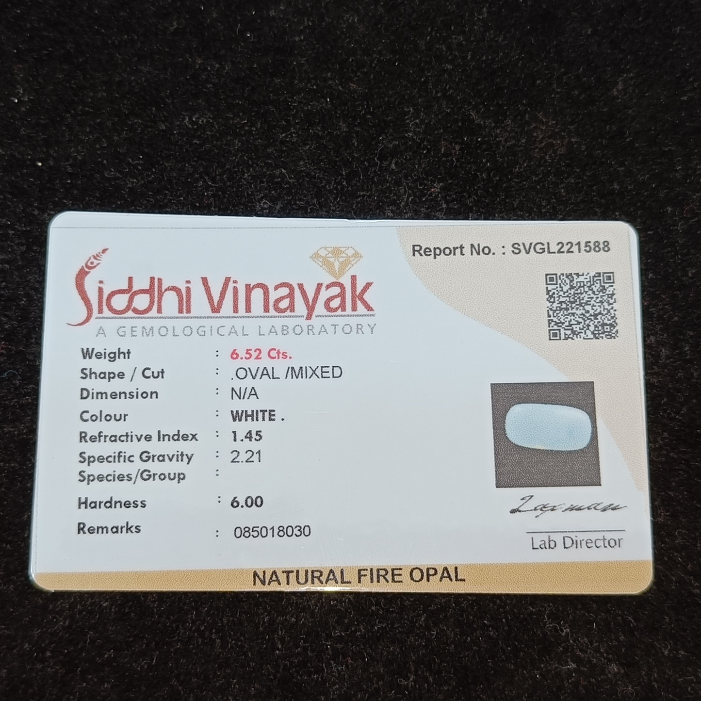 White Opal - 6.52 Carats