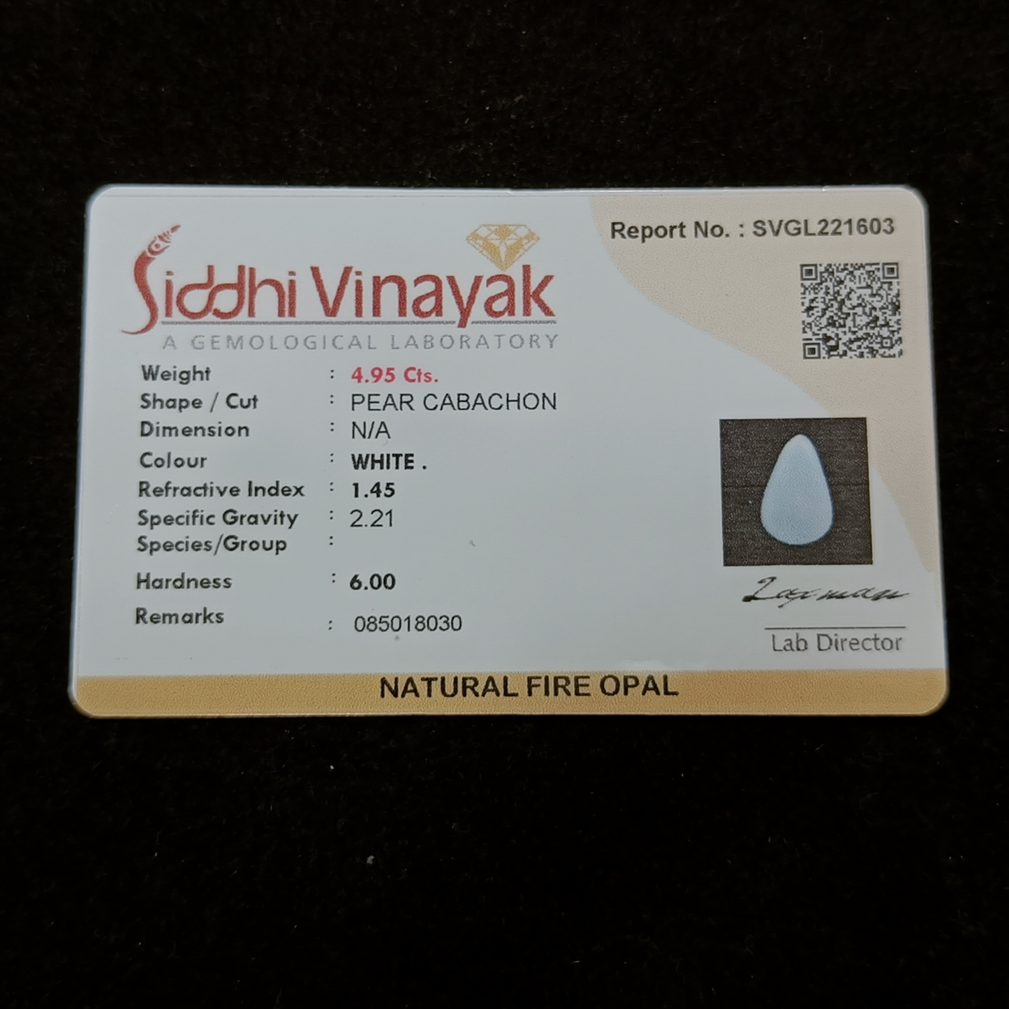 White Opal - 4.95 Carats