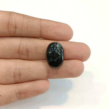 Sulemani Hakik (Black Agate) - 18.99 Carats