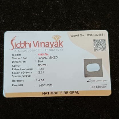 White Opal - 4.65 Carats