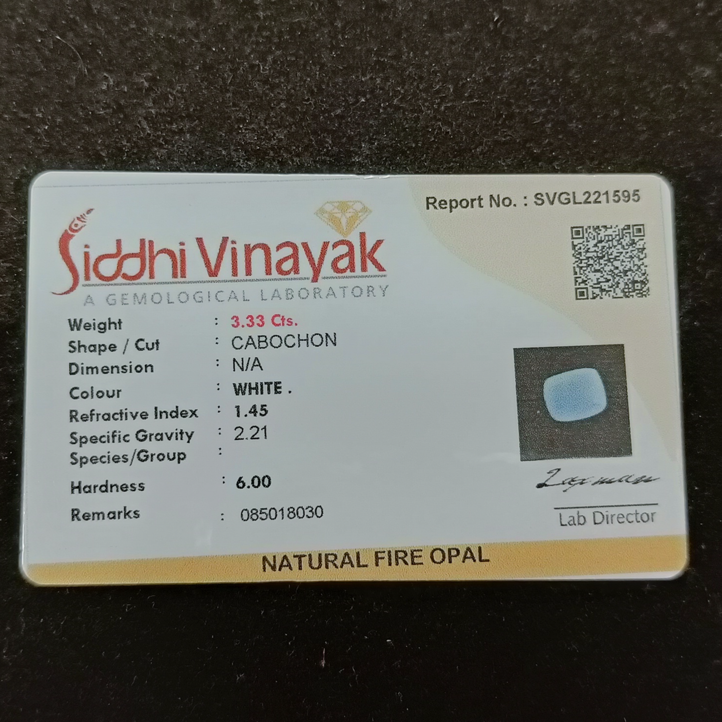 White Opal - 3.33 Carats