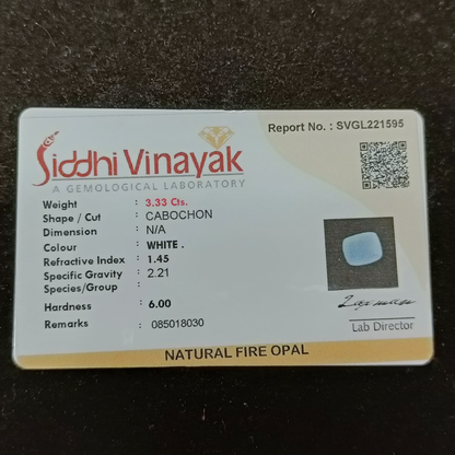 White Opal - 3.33 Carats