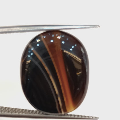 Sulemani Hakik (Black Agate) - 14.61 Carats