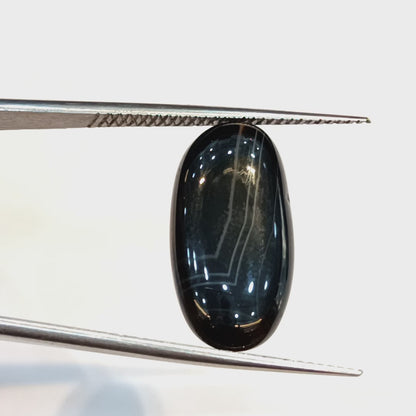 Sulemani Hakik (Black Agate) - 9.02 Carats