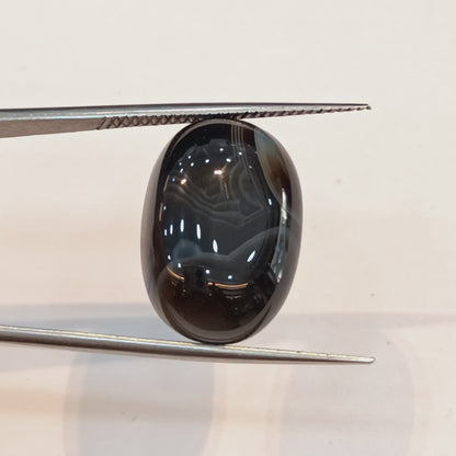 Sulemani Hakik (Black Agate) - 18.99 Carats